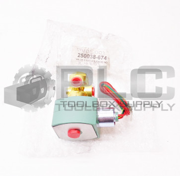 NEW ASCO 250038-674 3-WAY SOLENOID VALVE MP-C-080 238610-032-D