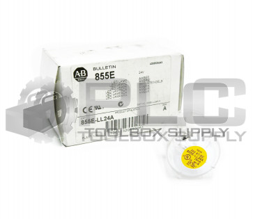 NEW ALLEN BRADLEY 855E-LL24A AMBER LED LAMP 24V