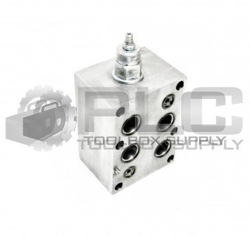 NEW SUN HYDRAULICS CDC MANIFOLD w/ RPIELCN PISTON RELIEF VALVE