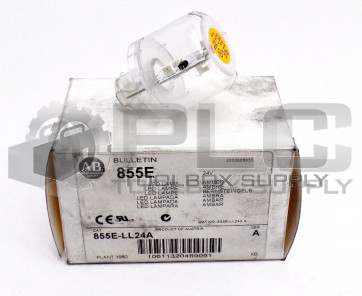 NEW ALLEN BRADLEY 855E-LL24A /A LED REPLACEMENT LAMP AMBER 855ELL24A SER.A