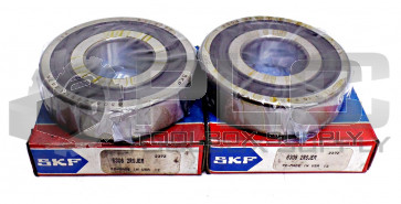 LOT OF 2 NEW SKF 6306 2RSJEM BALL BEARING DUAL SEALED 30X72X19MM