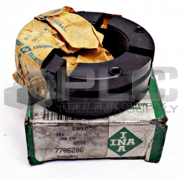 NEW INA AM40 LOCKNUT METAL BLACK ID:1-1/2 OD:2-1/2IN