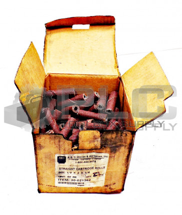 BOX OF 89 NEW A.B'S GLOVES & ABRASIVES 30-021362 STRAIGHT ROLLS 1/2"X2"X1/4"