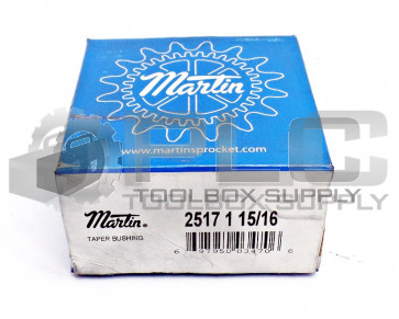 NEW MARTIN 2517 1 15/16 TAPER BUSHING