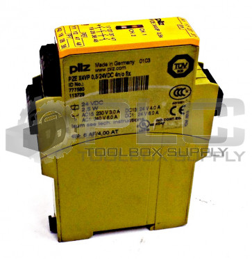PILZ PZE X4VP 0,5/24VDC4N/OFIX SAFETY RELAY PZEX4VP0524VDC4NOFIX  777580 *READ*