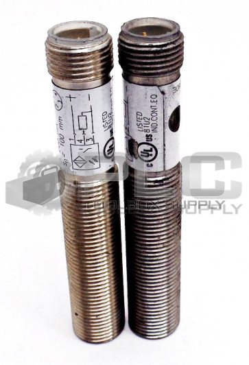 LOT OF 2 BALLUFF BOS 12M-PS-1YA-S4-C PHOTOELECTRIC SENSOR BOS12MPS1YAS4C