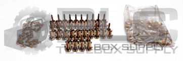 NEW FLEXCO 140EE CONVEYOR BELT FASTENERS 24 COMPLETE FASTENERS SOLID PLATE