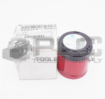 NEW ALLEN BRADLEY 855T-B24BR4 STACK LIGHT RED STROBE 24VAC/DC 855TB24BR4