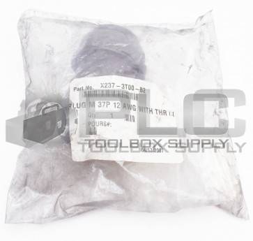 NEW UNKNOWN X237-3T00-B2 PLUG MALE 37PIN 12AWG X2373T00B2