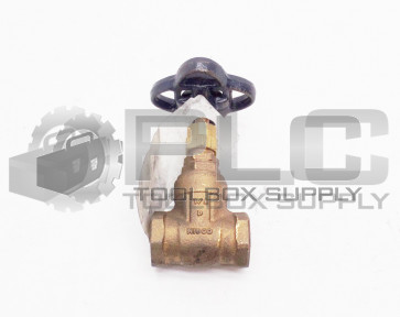 NEW NIBCO T-113 GATE VALVE THREADED 1-1/4IN-NPT CLASS125 BRONZE T113