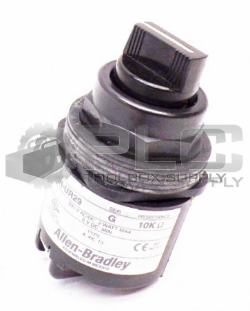 NEW ALLEN BRADLEY 800H-UR29 SER G POTENTIOMETER 10K 