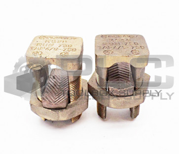 LOT OF 2 NEW BURNDY KS39 SPLIT BOLT CONNECTOR 750MCM