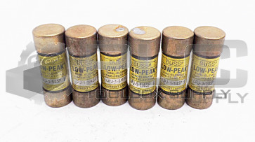 LOT OF 6 BUSSMAN LPJ-1-1/4SP FUSE LPJ114SP