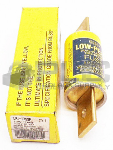 NEW BUSSMANN LPJ-175SP LOW-PEAK DUAL ELEMENT TIME DELAY FUSE