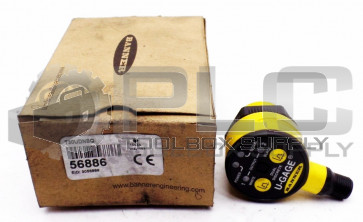 NEW BANNER T30UDNBQ DUAL-DISCRETE RANGE 300MM TO 2M INPUT 12-24VDC 56886