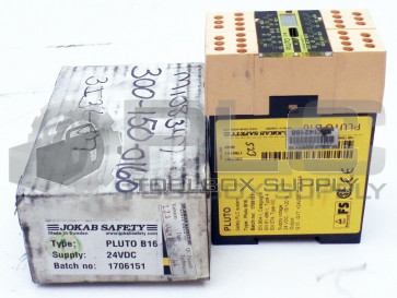 NEW JOKAB SAFETY PLUTO B16 PLC MODULE 2.5AMP 800MA 24VDC 2TLA020070R0700