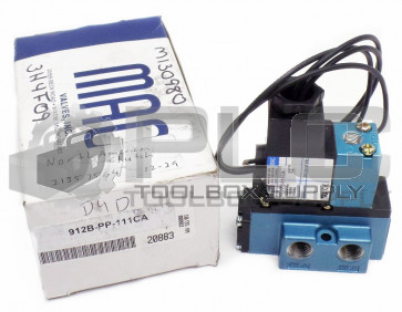 NEW MAC VALVES 912B-PP-111CA AIR SOLENOID VALVE 912BPP111CA