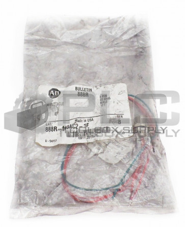 NEW ALLEN BRADLEY 888R-M3AC2-1F RECEPTACLE AC MICRO 1/4NPT 888RM3AC21F