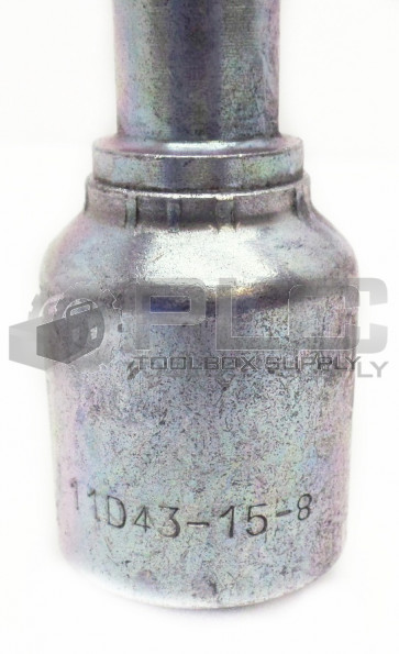 NEW PARKER 11D43-15-8 HYDRAULIC HOSE FITTING MALE STANDPIPE METRIC L 11D43158