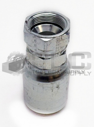 NEW PARKER 10677-20-20 HYDRAULIC HOSE FITTING FEMALE JIC 37° SWIVEL 106772020
