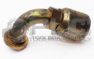 NEW PARKER 16N78-24-24 HOSE FITTING FEMALE FI 90° 16N782424