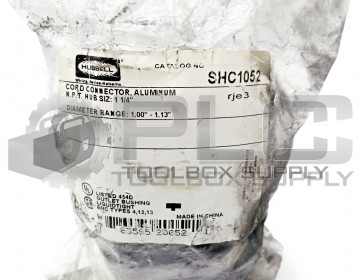 NEW HUBBELL SHC1052 CORD CONNECTOR ALUMINUM NPT HUB SIZE 1-1/4"