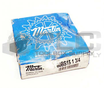 NEW MARTIN 60BS15 1 3/4 SPROCKET 1-3/4" BORE 60BS15134