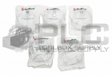 LOT OF 5 NEW STAFFORD 8L207 2-7/16" 2PC CLAMP COLLAR, STEEL, LOW PROFILE