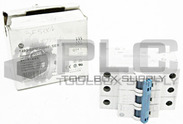 NEW ALLEN BRADLEY 1492-SPM3D040 SER. D SUPPLEMENTARY PROTECTOR 3POLE 4A