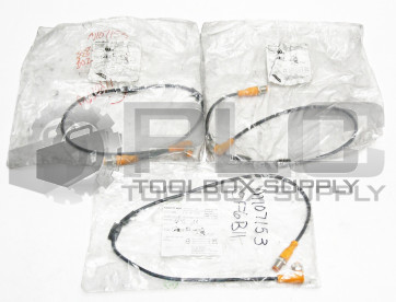 LOT OF 3 NEW SEALED IFM EVC046 ECOMAT 400 CORDSET VDOAH030MSS00 6H03STGH030MSS