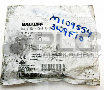 NEW BALLUFF BES M18EL-NSC80B-S04G INDUCTIVE SENSOR 10-30 V DC