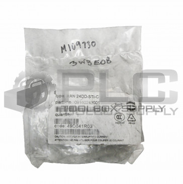NEW HARTING 09160243001 HAN 24DD-STI-C CONNECTOR