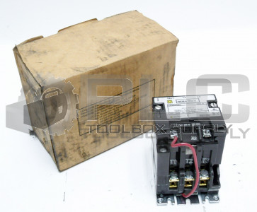 NEW SQUARE D 8502SCO2V02S AC MAGNETIC NEMA SIZE 1 CONTACTOR SER. A