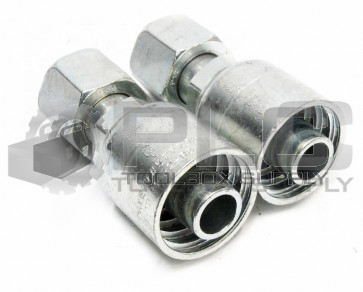 LOT OF 2 NEW PARKER 10643-12-12 HYDRAULIC FITTING 3/4" HOSE X 3/4" FEMALE 