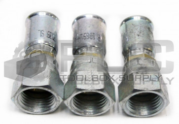 LOT OF 3 NEW PARKER 10691N-6-6 HYDRAULIC FITTING 3/8'' HOSE X 3/8'' FEMALE 