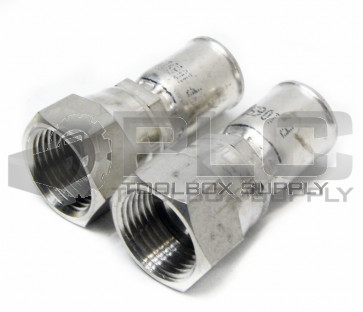 LOT OF 2 NEW PARKER 10691N-8-8C HYDRAULIC FITTING 1/2'' HOSE X 1/2'' FEMALE 