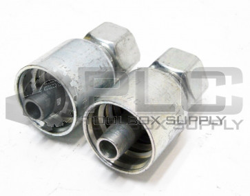 LOT OF 2 NEW PARKER 1CA43-12-6 FITTING 3/8'' HOSE X 3/8'' M18X1.5 (12MM) FEMALE