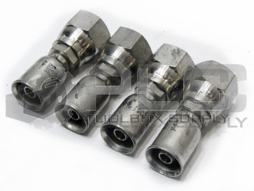 LOT OF 4 NEW PARKER 10691N-4-4C HYDRAULIC FITTING 1/4" HOSE X 1/4'' FEMALE