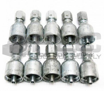LOT OF 10 NEW PARKER 1C343-6-4 HYDRAULIC FITTING 1/4" HOSE X L 6MM FEMALE