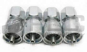 LOT OF 4 NEW PARKER 1C943-8-4 FITTING 1/4" HOSE X M16X1.5 (8MM TUBE) FEMALE