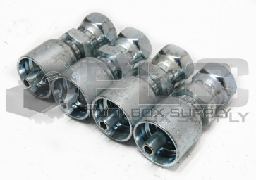 LOT OF 4 NEW PARKER 1GU43-4-4 HYDRAULIC FITTING 1/4" HOSE X 1/4" FEMALE