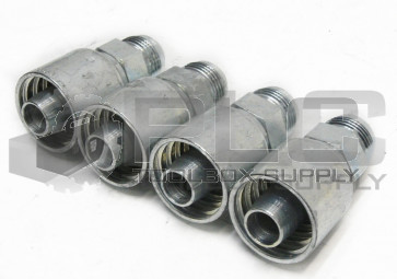 LOT OF  4 NEW  PARKER 10343-12-12 HYDRAULIC FITTING 3/4" HOSE X 3/4" MALE