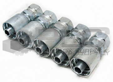 LOT OF 5 NEW PARKER 1FU43-8-8 HYDRUALIC FITTING 1/2" HOSE X 1/2" FEMALE