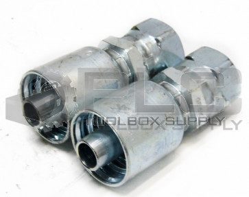 LOT OF 2 NEW PARKER 1GU43-8-8 HYDRUALIC FITTING 1/2" HOSE X 1/2" FEMALE 