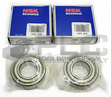 LOT OF 2 NEW NSK 6205ZZC3 BEARING 25MM X 52MM X 15MM