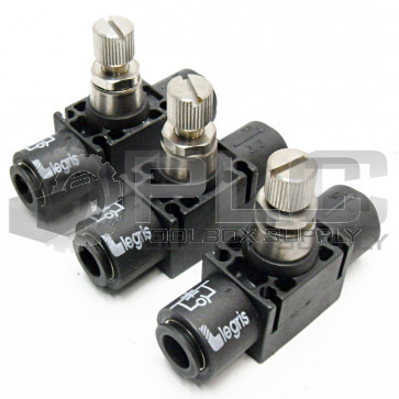 LOT OF 3 NEW LEGRIS 3/8" IN-LINE FLOW CONTROL ONE WAY 7770 60 00
