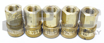 LOT OF 5 NEW PARKER BST-2 NON-VALVED COUPLER HYDRAULIC DISSCONNECT 1/4-18 NPTF