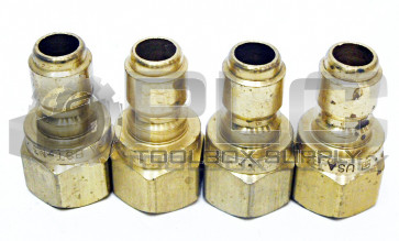 LOT OF 4 NEW PARKER BST-N3 HIGH FLOW HYDRAULIC QUICK COUPLER 3/8 NPT