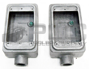LOT OF 2 NEW APPLETON 1/2 16 FSE UNILET, 18 CUB. IN., O-Z/GEDNEY