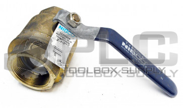 NEW NIBCO TFP600A BRASS BALL VALVE FEMALE THREAD 2-1/2" 